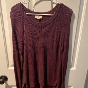 LOFT plum sweater - XS
